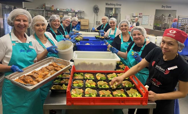 Gas Gals in FareShare kitchen 220423 (2)